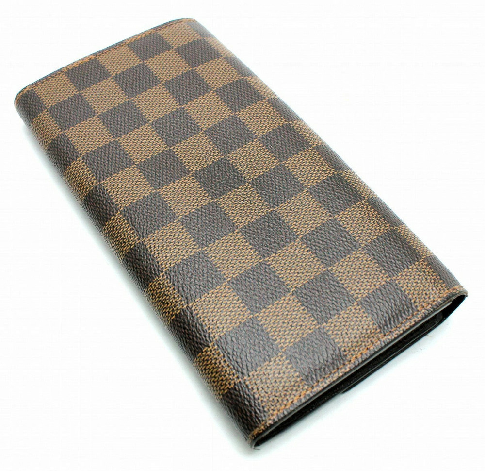 Louis Vuitton Bi Portefeuille Wallet Sarah Long Zipper Damier fold Brown